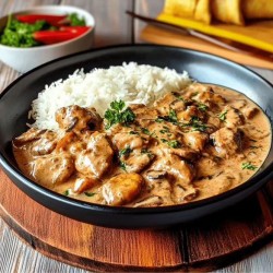 STROGONOFF ( POLLO, LOMO)
